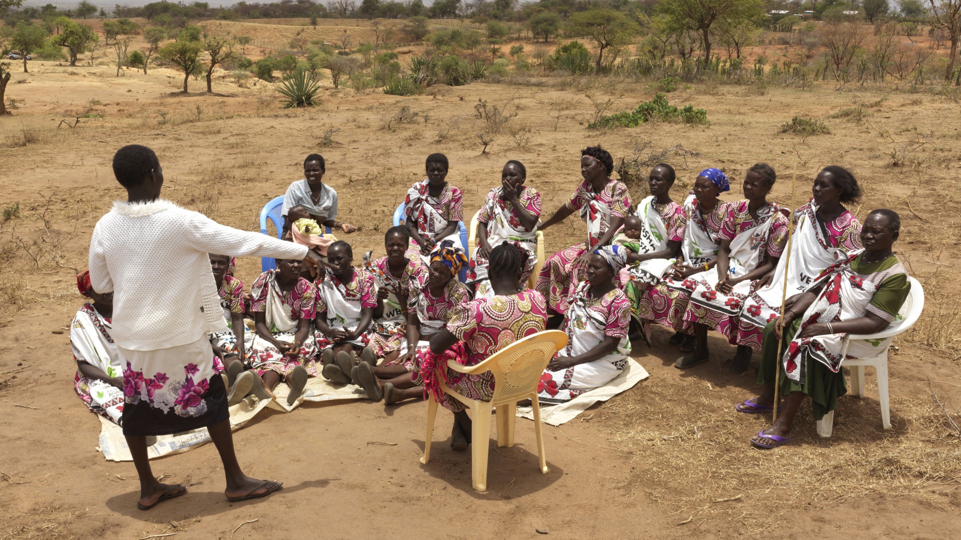 Rosina leads the mother-to-mother support group in her community, which has been hit by prolonged, severe drought in recent years.
